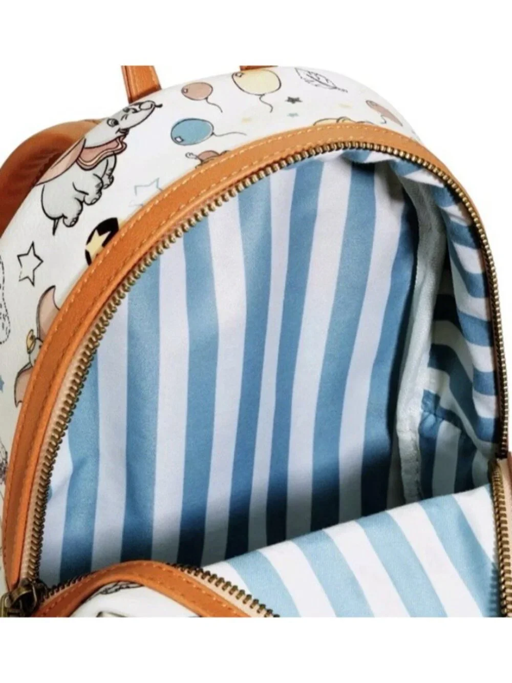 Loungefly Disney Dumbo Icons Mini Backpack Circus Peanuts Star Ball NWT